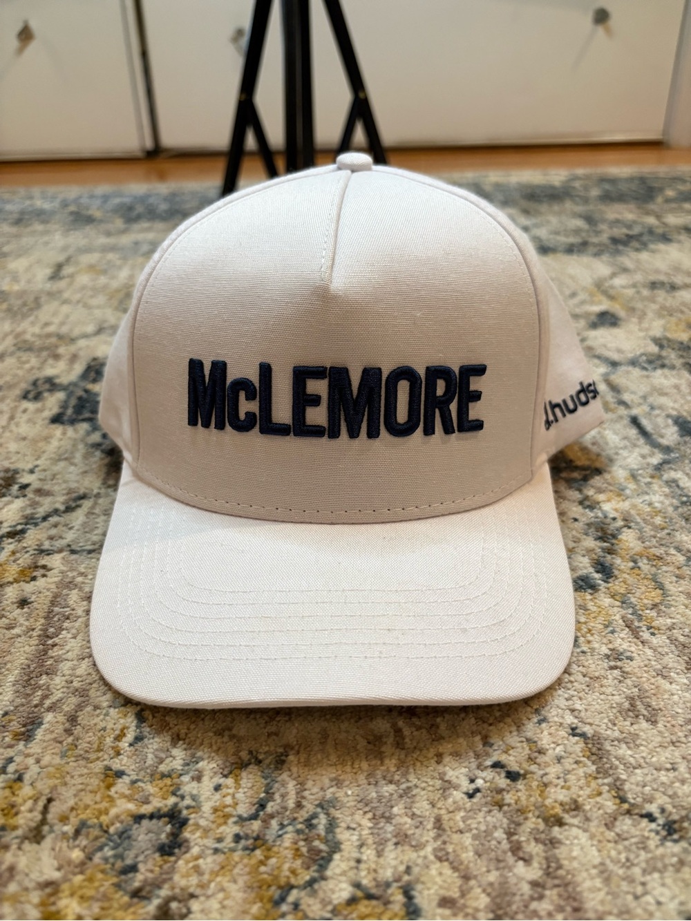 D Hudson McLemore Golf Club White Hat Cap